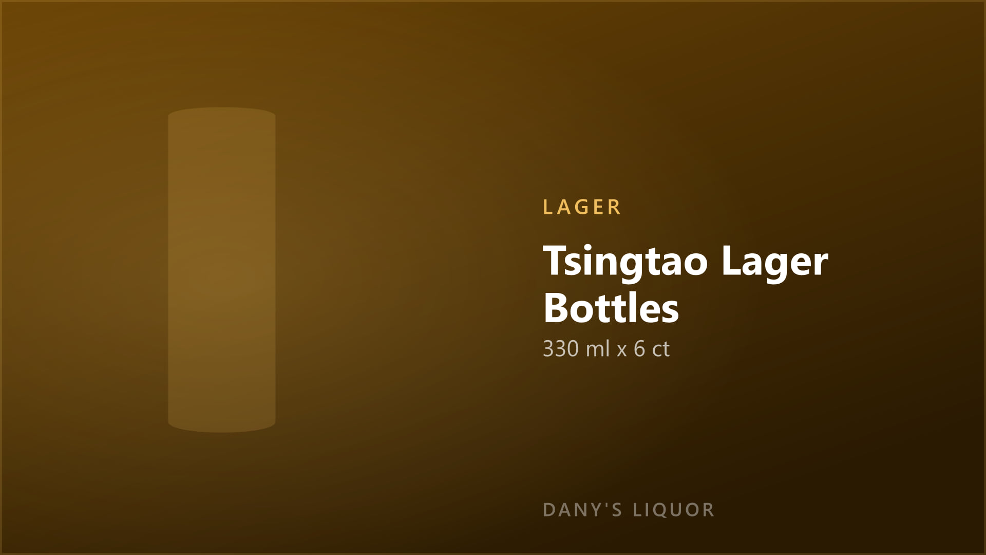Tsingtao Lager Bottles (330 ml x 6 ct)