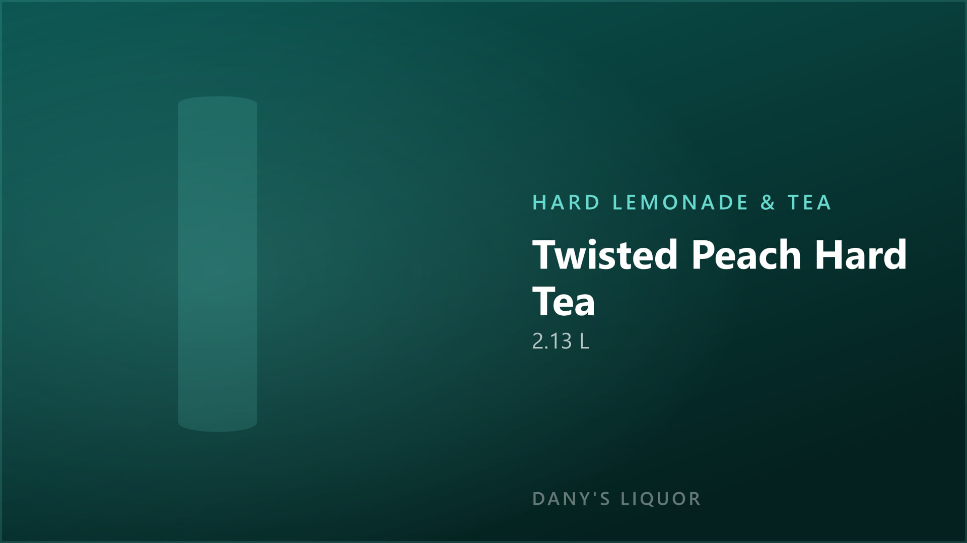Twisted Peach Hard Tea (2.13 L)