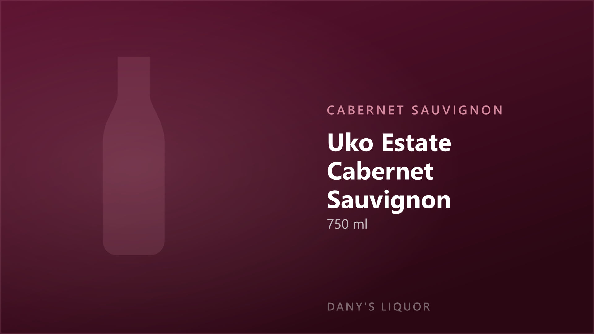 Uko Estate Cabernet Sauvignon (750 ml)