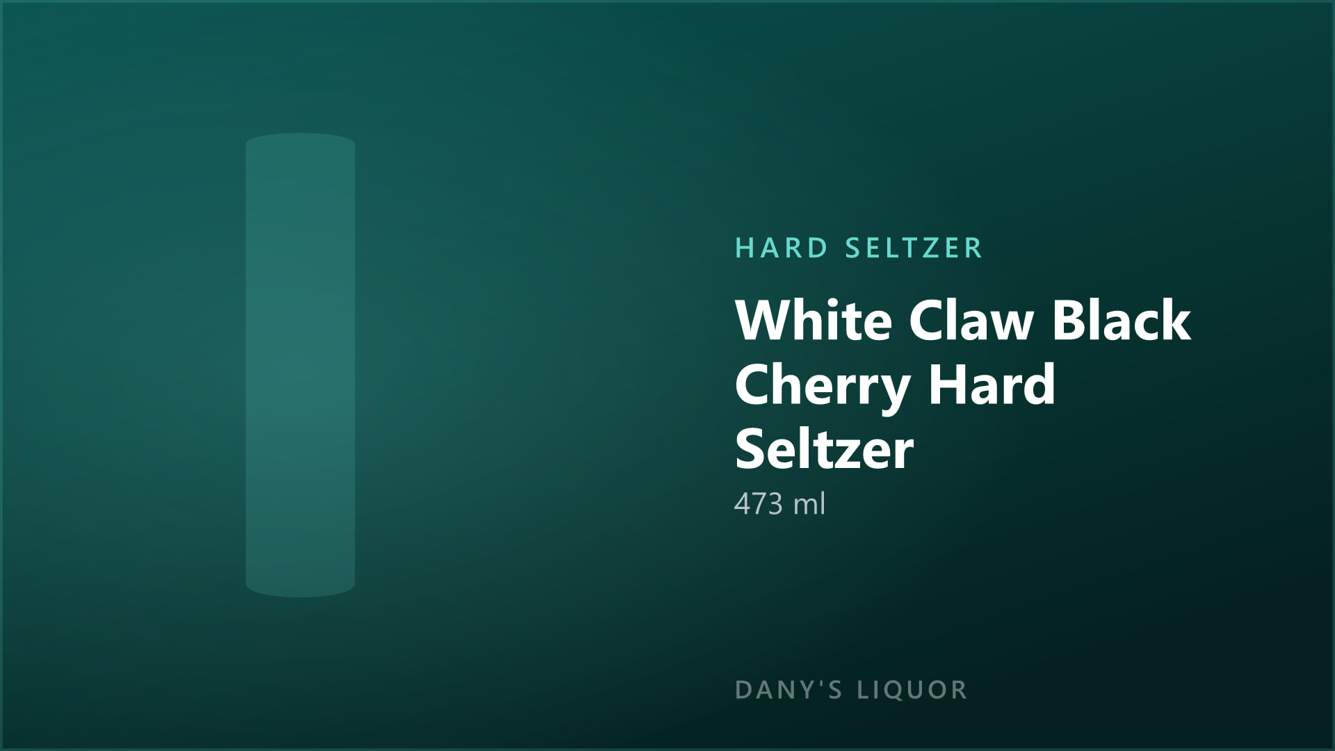 White Claw Black Cherry Hard Seltzer (473 ml)