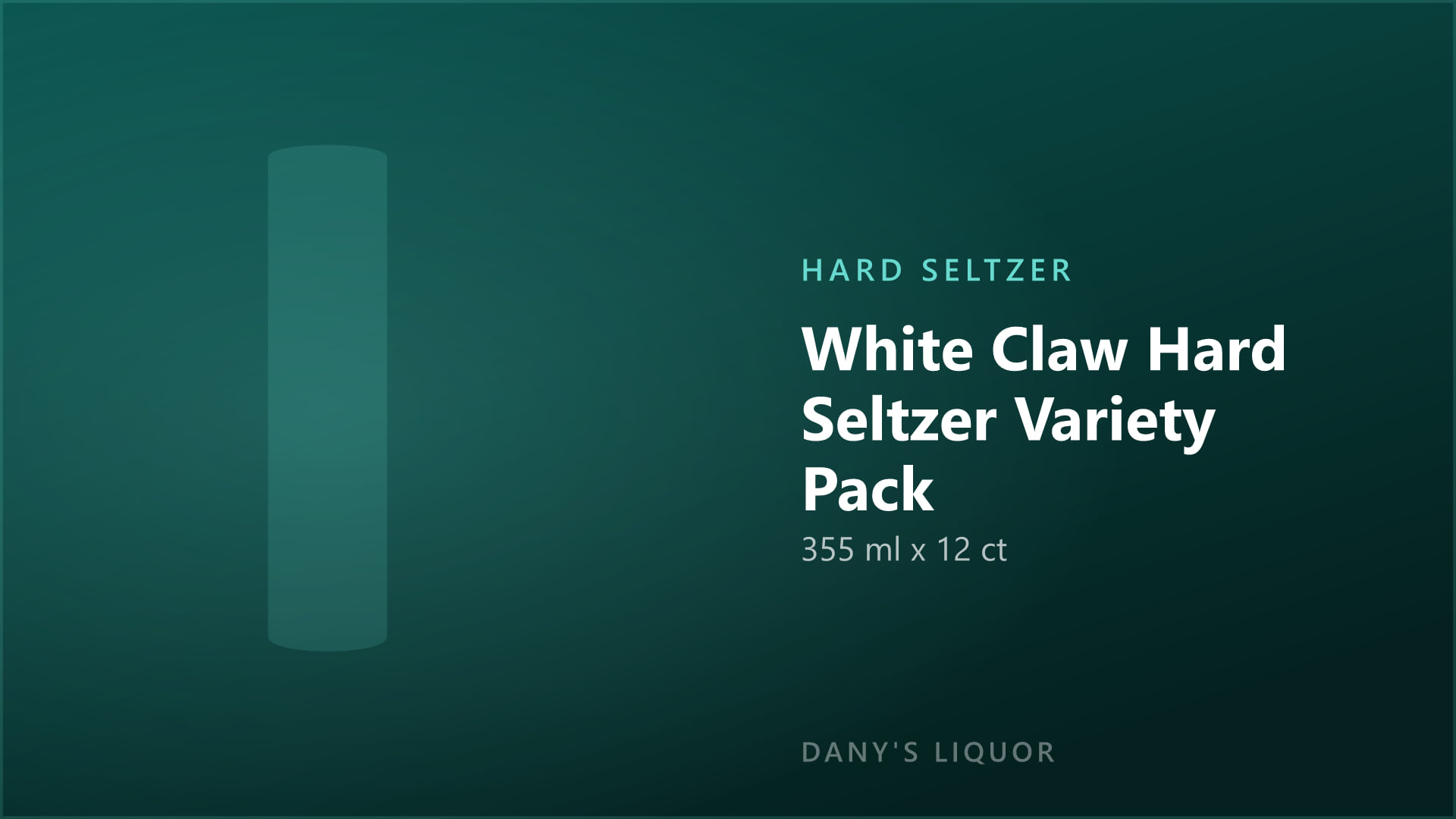 White Claw Hard Seltzer Variety Pack (355 ml x 12 ct)