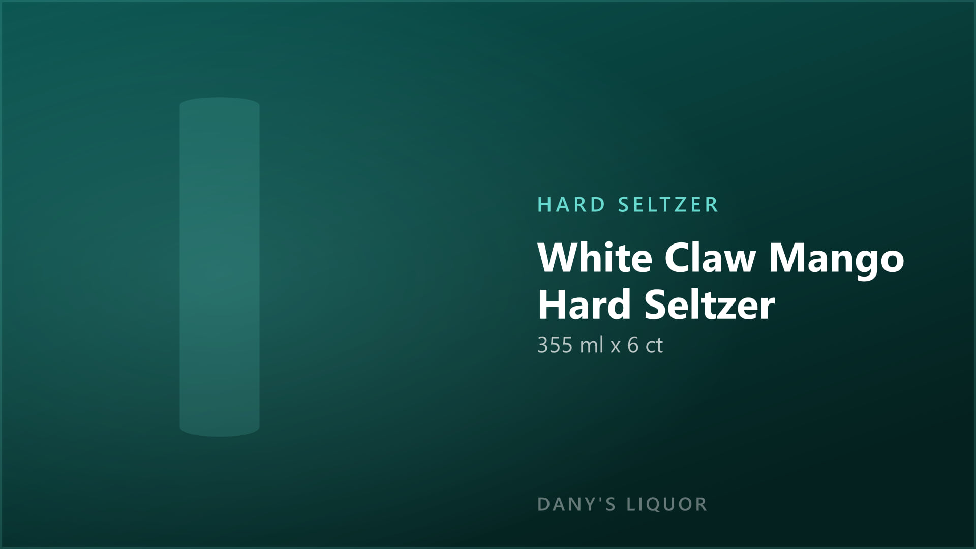 White Claw Mango Hard Seltzer (355 ml x 6 ct)