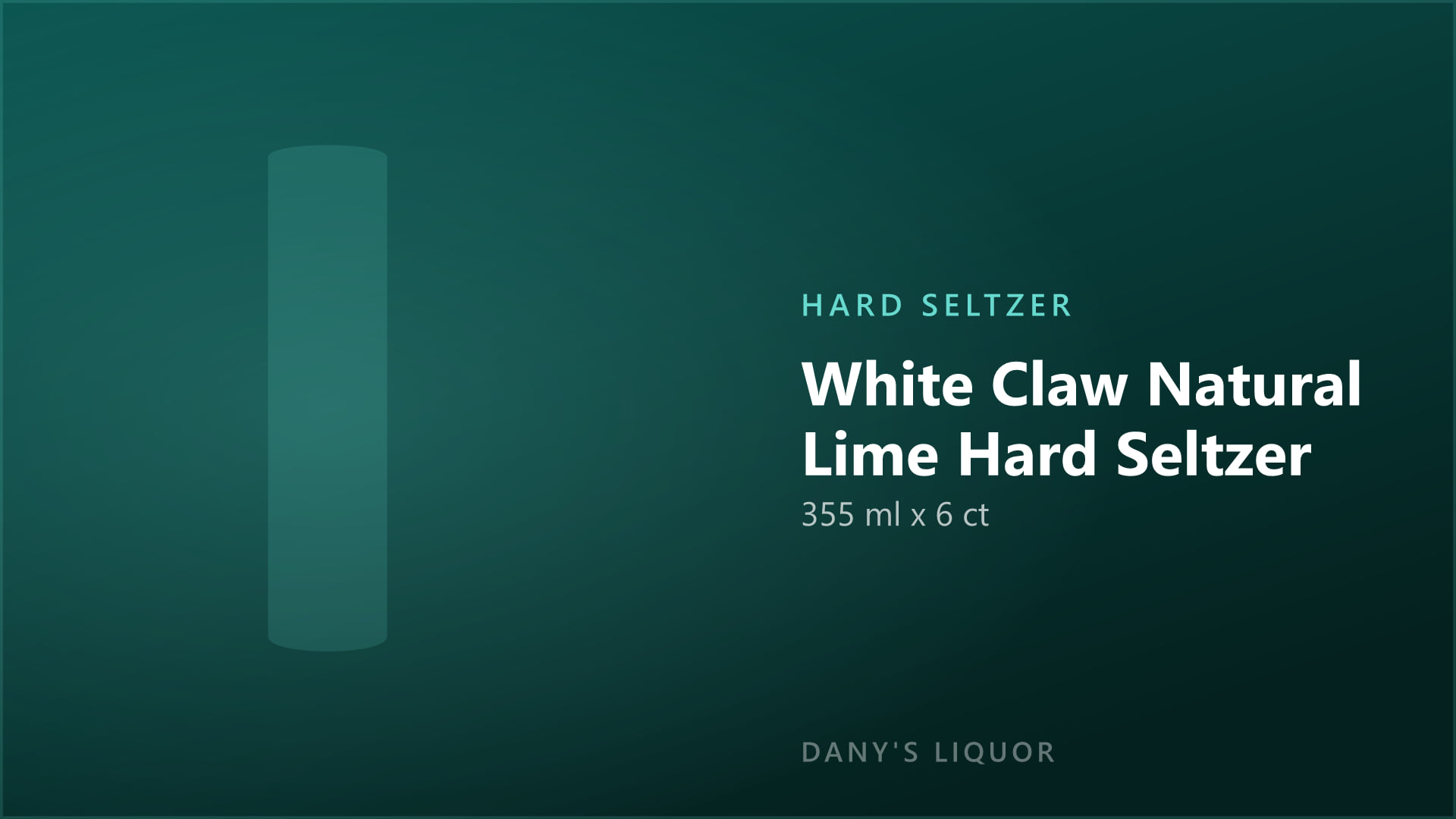White Claw Natural Lime Hard Seltzer (355 ml x 6 ct)