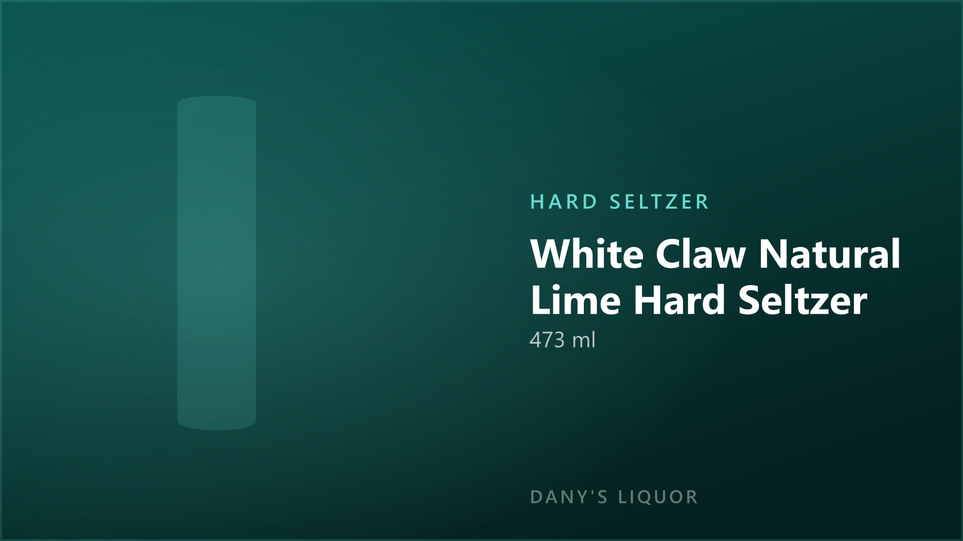 White Claw Natural Lime Hard Seltzer (473 ml)