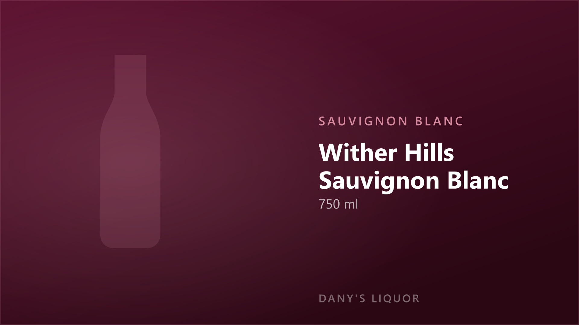 Wither Hills Sauvignon Blanc (750 ml)