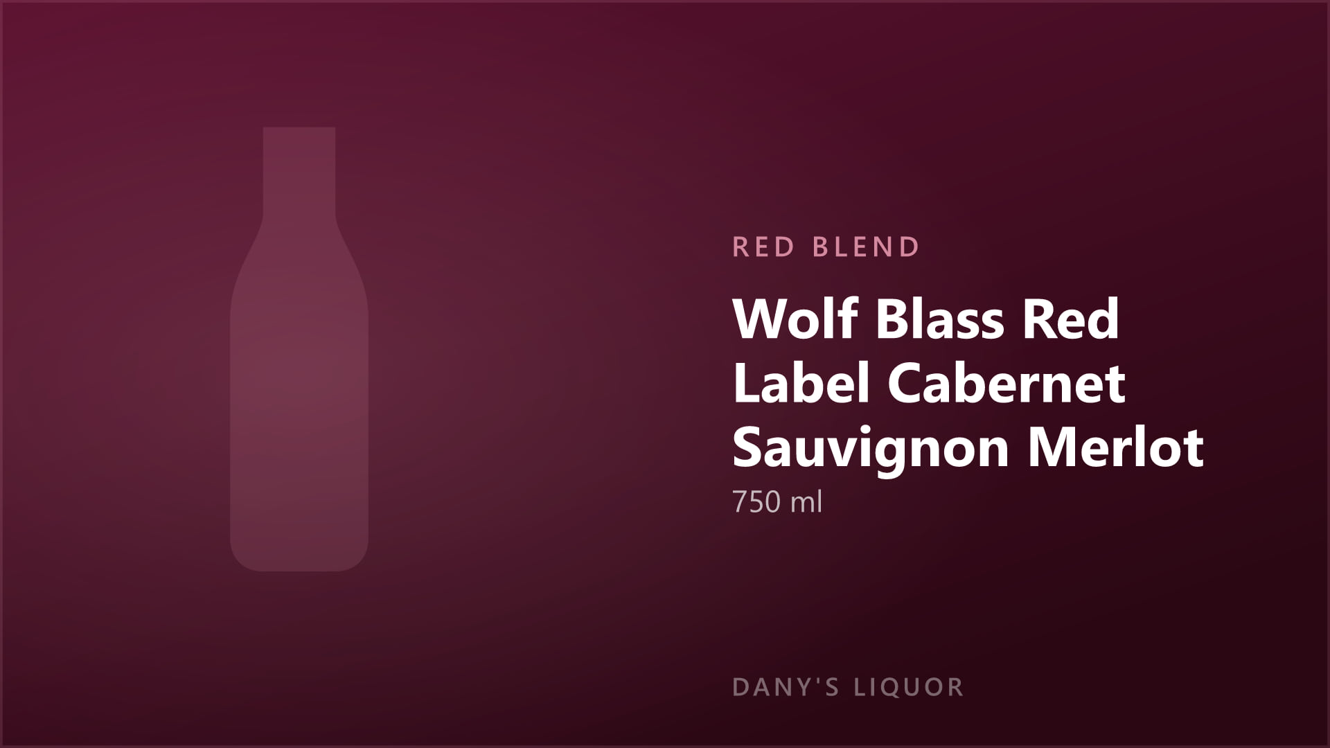 Wolf Blass Red Label Cabernet Sauvignon Merlot (750 ml)