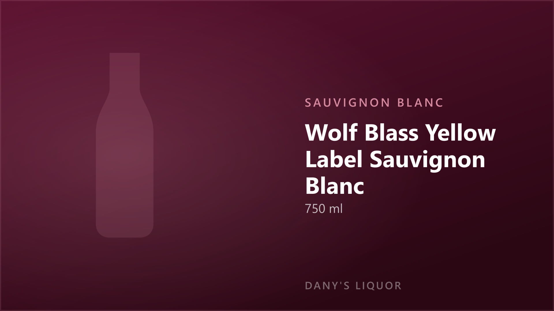 Wolf Blass Yellow Label Sauvignon Blanc (750 ml)
