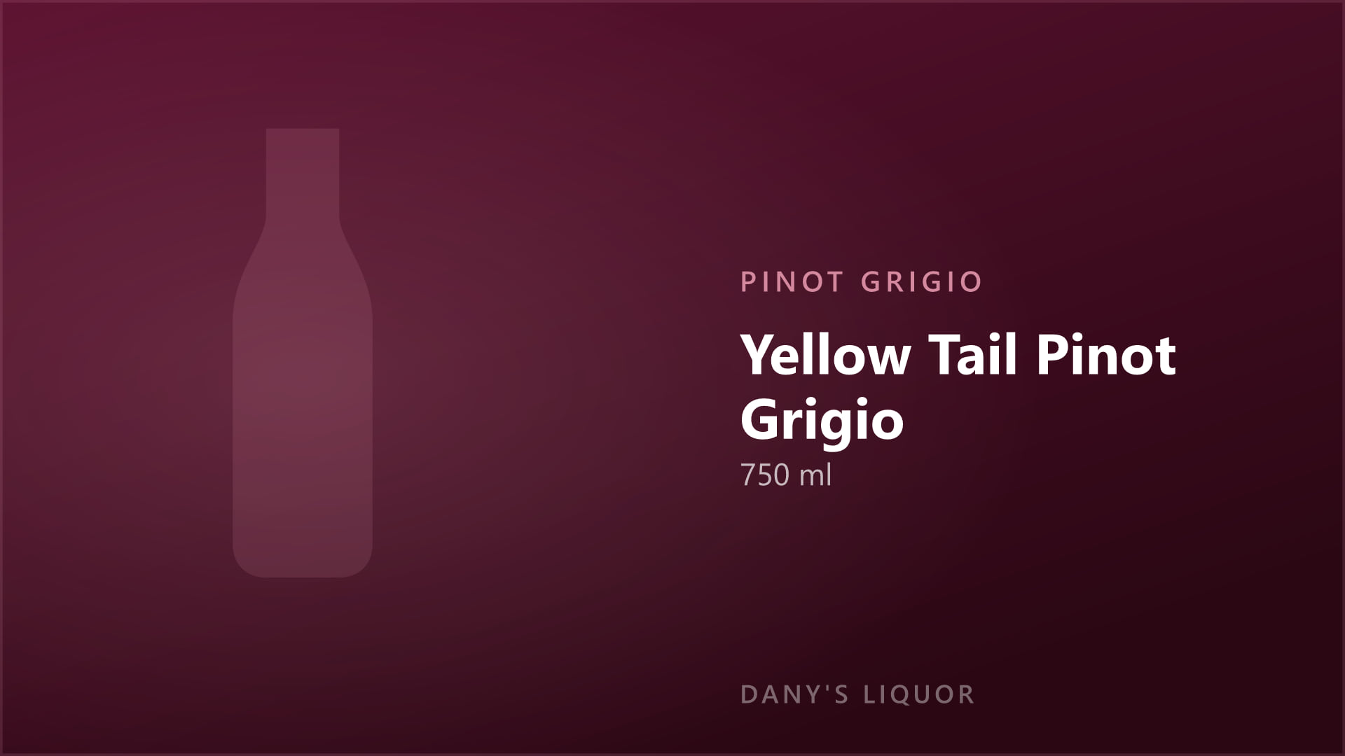 Yellow Tail Pinot Grigio (750 ml)