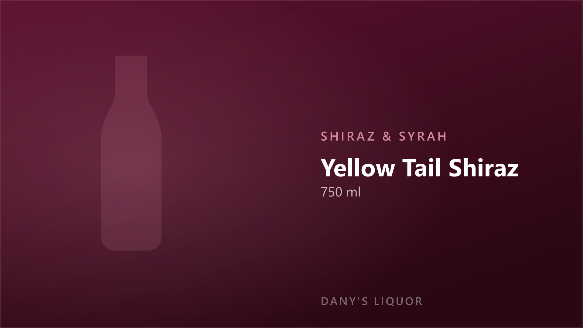 Yellow Tail Shiraz (750 ml)