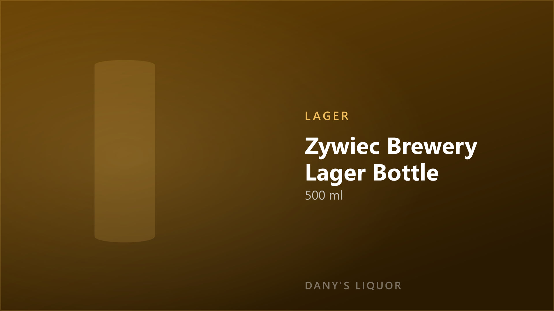 Zywiec Brewery Lager Bottle (500 ml)