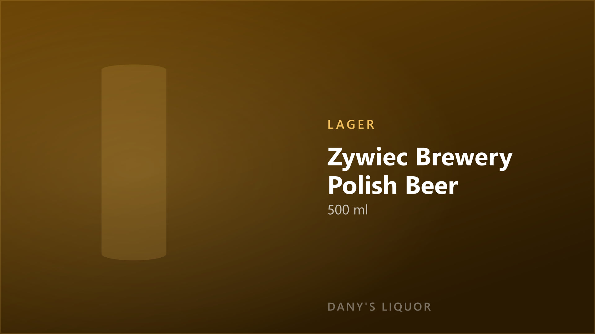 Zywiec Brewery Polish Beer (500 ml)